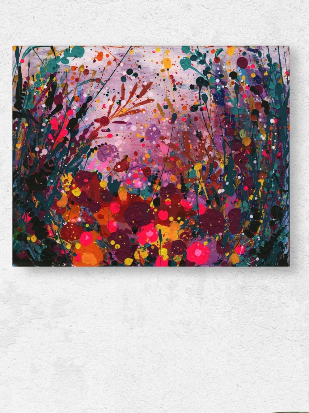Original Floral Painting on Canvas - Garden Bliss